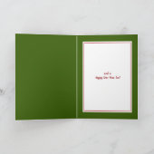 Froster Weihnachtsurlaub Spaß Gemustert Gruß Karte (Innenseite)