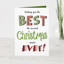 Froster Weihnachtsurlaub Spaß Gemustert Gruß Karte