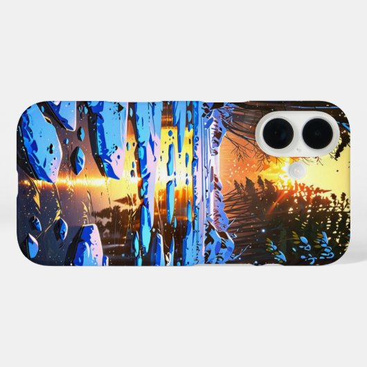 Froster Winter River Case-Mate iPhone Hülle (Rückseite (Horizontal))