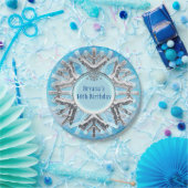 Frostes Eiswinterwunder Wunderland Grosses Party Pappteller (Party)