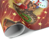 Frostes Vintages Red Tractor Weihnachten Geschenkpapier (Rolleneckpunkt)