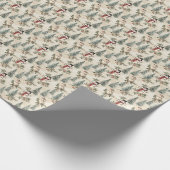 Frostes Vintages Waltz Geschenkpapier (Ecke)