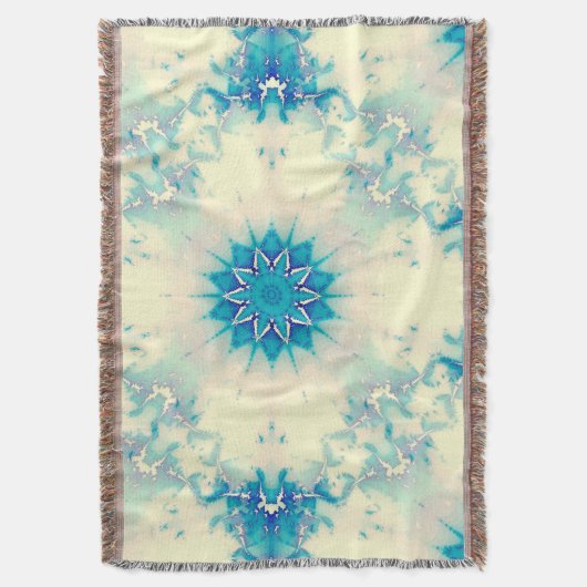 Frostes Wasser Frostig Blaue Winterschneeflocke Decke (Vorderseite Vertikal)