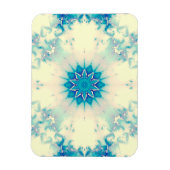 Frostes Wasser Frostig Blaue Winterschneeflocke Magnet (Vertikal)