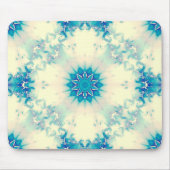 Frostes Wasser Frostig Blaue Winterschneeflocke Mousepad (Vorne)