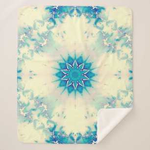 Frostes Wasser Frostig Blaue Winterschneeflocke Sherpadecke