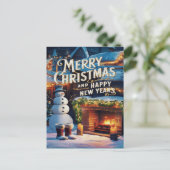 Frostfeste Postkarte (Stehend Vorderseite)