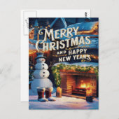 Frostfeste Postkarte (Vorne/Hinten)