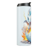 Frostfire-Hatchling Blauer Drache  Thermosbecher (Nach links gedreht)