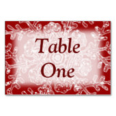 Frostflake Tischnummer (Vorderseite)