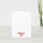 Frostie Grußkarte Feiertagskarte (Rückseite)