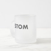 Frostierte Glas individuell gestaltbare Tasse Vorl (Vorderseite Links)
