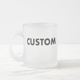 Frostierte Glas individuell gestaltbare Tasse Vorl