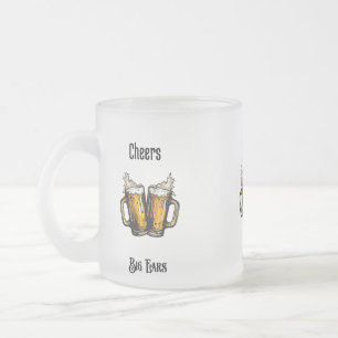 Frostierter Bierkrug Mattglastasse