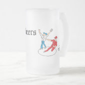 Frostierter Bierkrug: Prost Mattglas Bierglas (VorderseiteRechts)