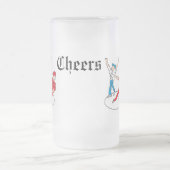 Frostierter Bierkrug: Prost Mattglas Bierglas (Mittel)