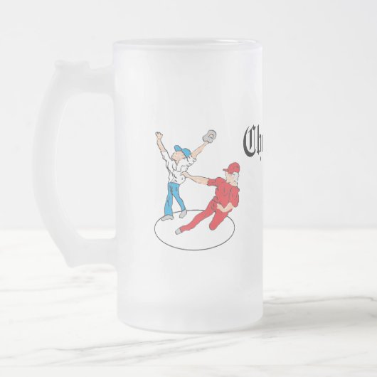 Frostierter Bierkrug: Prost Mattglas Bierglas (Links)