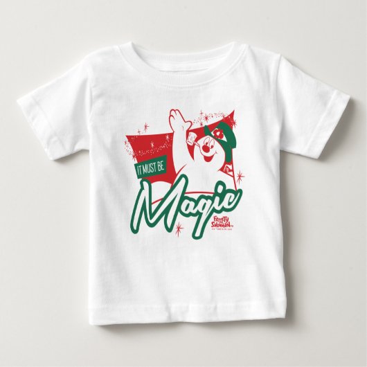 Frostig der Schneemann - Es muss magisch sein Baby T-shirt (Vorderseite)
