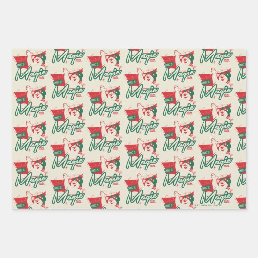 Frostig der Schneemann - Es muss magisch sein Geschenkpapier Set (Vorderseite)
