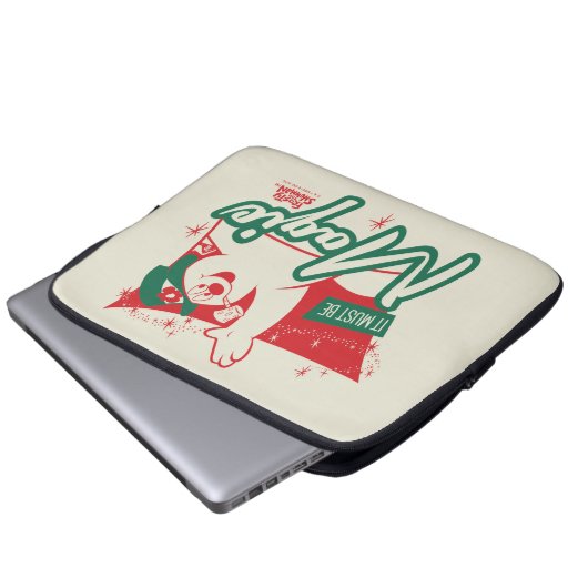 Frostig der Schneemann - Es muss magisch sein Laptopschutzhülle (Vorne Knopf)