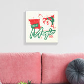 Frostig der Schneemann - Es muss magisch sein Leinwanddruck (Insitu (Wohnzimmer))