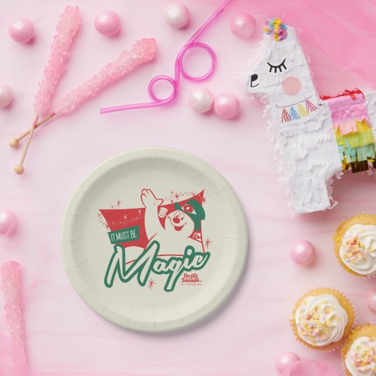 Frostig der Schneemann - Es muss magisch sein Pappteller (Party)