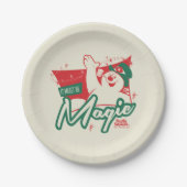 Frostig der Schneemann - Es muss magisch sein Pappteller (Vorderseite)