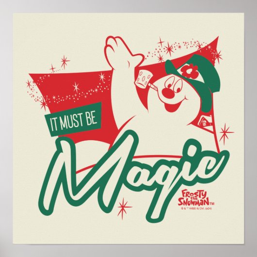 Frostig der Schneemann - Es muss magisch sein Poster (Vorne)