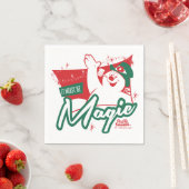 Frostig der Schneemann - Es muss magisch sein Serviette (Beispiel)