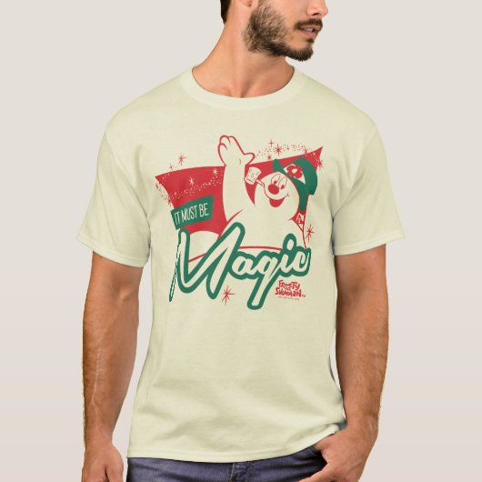 Frostig der Schneemann - Es muss magisch sein T-Shirt (Vorderseite)