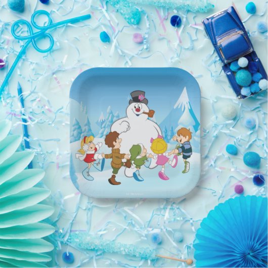 Frostig der Snowman™ Winter Pappteller (Party)