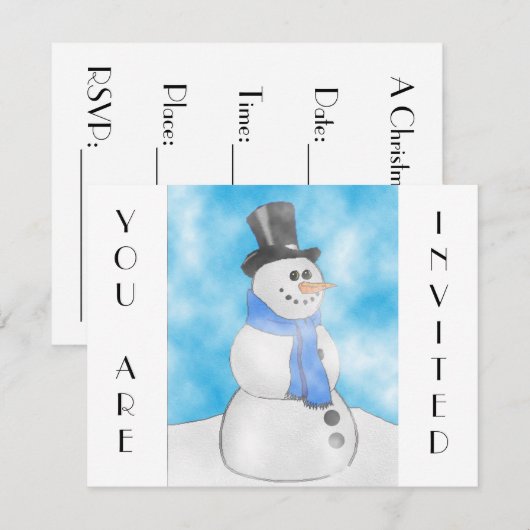 frostig einladung (Vorne/Hinten)