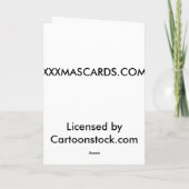 Frostig macht ein Leck Feiertagskarte (Rückseite)