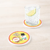 Frostig oder Santa? Wie geht es zu Weihnachten? Un Getränkeuntersetzer (Seite)