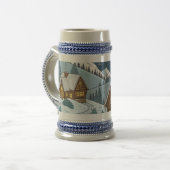 Frostige Alpenstadtlichter Bierglas (Vorderseite Links)