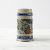 Frostige Alpenstadtlichter Bierglas (Mittel)