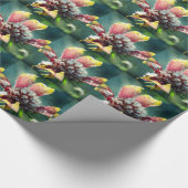 Frostige Blume Geschenkpapier (Ecke)