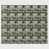 Frostige Blume Geschenkpapier (Flach)