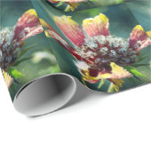 Frostige Blume Geschenkpapier (Rolleneckpunkt)