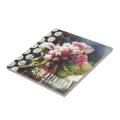 Frostige Blume Kreativität ist mein Medikament Fliese (Seite)