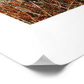 Frostige Felder und Bäume Poster (Ecke)