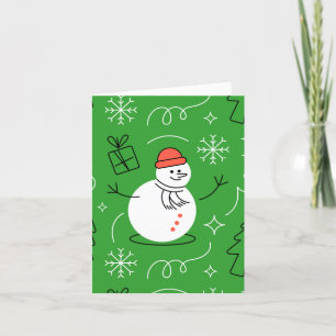 Frostige Grußkarte Feiertagskarte