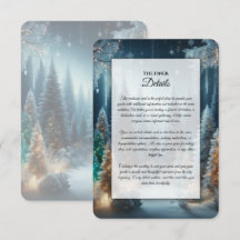 Frostige Kiefern im winterlichen Glanz Hochzeit