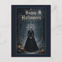 Frostige Mitternachts-Halloween-Verzauberin