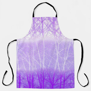 Frostige Nebelbäume in Flieder-Lavendel Schürze