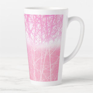 Frostige Nebelbäume in Pfirsich und Rosa Milchtasse