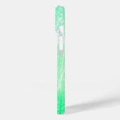 Frostige Neblige Äste Mintgrün Case-Mate iPhone Hülle (Rückseite / Links)