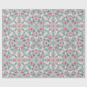 Frostige Petal-Mosaik Geschenkpapier (Flach)