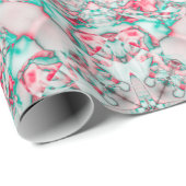 Frostige Petal-Mosaik Geschenkpapier (Rolleneckpunkt)