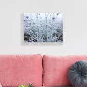 Frostige Pflanze Winterlandschaft Leinwanddruck (Insitu (Wohnzimmer))